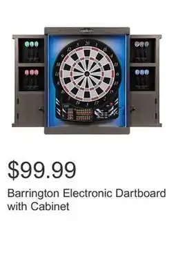 Costco Barrington Electronic Dartboard with Cabinet offer