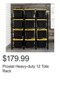 Costco Proslat Heavy-duty 12 Tote Rack offer