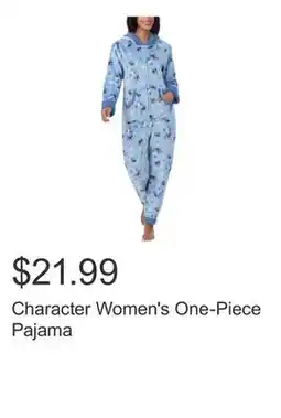 Costco Character Women's One-Piece Pajama offer