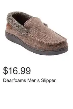 Costco Dearfoams Men's Slipper offer