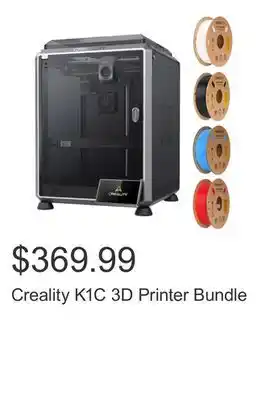 Costco Creality K1C 3D Printer Bundle offer