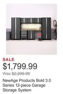 Costco NewAge Products Bold 3.0 Series 12-piece Garage Storage System offer
