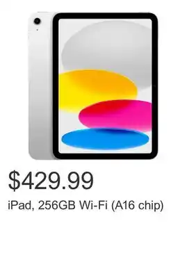 Costco iPad, 256GB Wi-Fi (A16 chip) offer