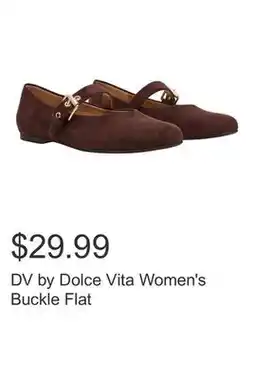 Costco DV by Dolce Vita Women's Buckle Flat offer