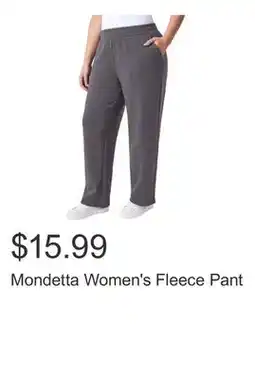 Costco Mondetta Women's Fleece Pant offer