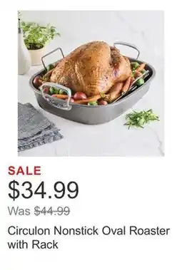 Costco Circulon Nonstick Oval Roaster with Rack offer