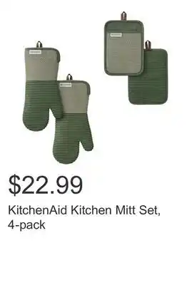 Costco KitchenAid Kitchen Mitt Set, 4-pack offer