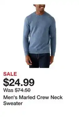 Belk Men's Marled Crew Neck Sweater offer