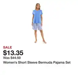 Belk Women's Short Sleeve Bermuda Pajama Set offer