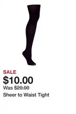 Belk Sheer to Waist Tight offer