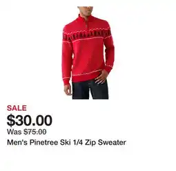 Belk Men's Pinetree Ski 1/4 Zip Sweater offer