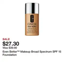 Belk Even Better Makeup Broad Spectrum SPF 15 Foundation offer