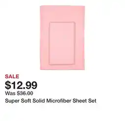 Belk Super Soft Solid Microfiber Sheet Set offer