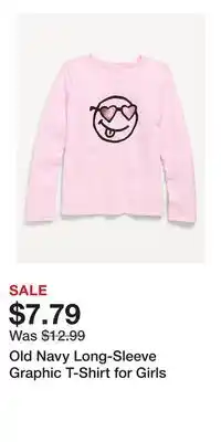 Old Navy Old Navy Long-Sleeve Graphic T-Shirt for Girls offer