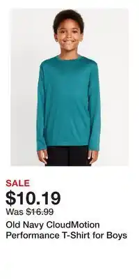 Old Navy Old Navy CloudMotion Performance T-Shirt for Boys offer