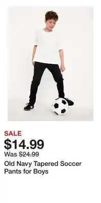 Old Navy Old Navy Tapered Soccer Pants for Boys offer