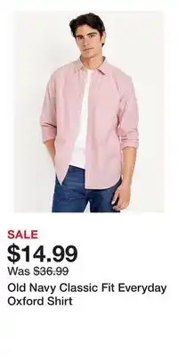 Old Navy Old Navy Classic Fit Everyday Oxford Shirt offer