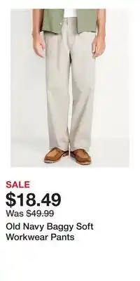 Old Navy Old Navy Baggy Soft Workwear Pants offer