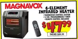 Ollie's MAGNAVOX 6-ELEMENT INFRARED HEATER offer