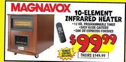 Ollie's MAGNAVOX 10-ELEMENT INFRARED HEATER offer