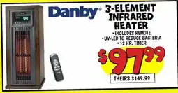Ollie's Danby 3-ELEMENT INFRARED HEATER offer