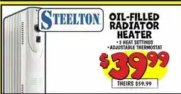 Ollie's STEELTON OIL-FILLED RADIATOR HEATER offer