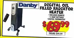 Ollie's Danby DIGITAL OIL FILLED RADIATOR HEATER offer