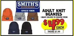 Ollie's SMITH'S WORKWEAR ADULT KNIT BEANIES offer
