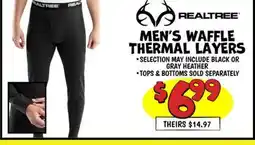 Ollie's REALTREE MEN'S WAFFLE THERMAL LAYERS offer