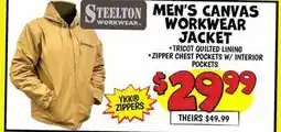 Ollie's STEELTON MEN'S CANVAS WORKWEAR JACKET offer