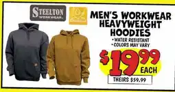 Ollie's STEELTON MEN'S WORKWEAR HEAVYWEIGHT HOODIES offer