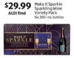 Aldi Make It Sparkle Sparkling Wine Variety Pack offer