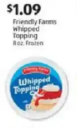 Aldi Friendly Farms Whipped Topping offer