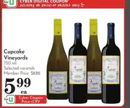 Pavilions Cupcake Vineyards offer