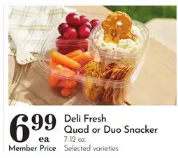 Pavilions Deli Fresh Quad or Duo Snacker offer