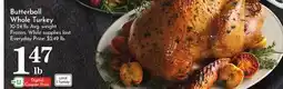Pavilions Butterball Whole Turkey offer