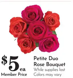Pavilions Petite Duo Rose Bouquet offer