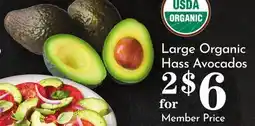 Pavilions Large Organic Hass Avocados offer