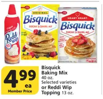 Vons Bisquick Baking Mix 40 oz. or Reddi Wip Topping 13 oz offer