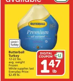 Vons Butterball Turkey offer