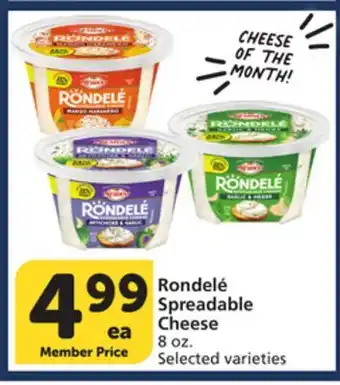 Vons Rondelé Spreadable Cheese offer