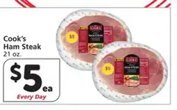 Vons Cook's Ham Steak offer