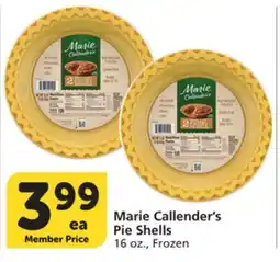 Vons Marie Callender's Pie Shells offer