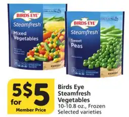Vons Birds Eye Steamfresh Vegetables offer