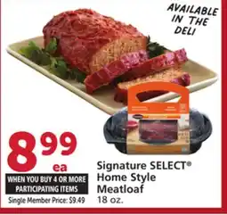 Vons Signature SELECT Home Style Meatloaf offer