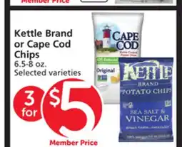 Vons Kettle Brand or Cape Cod Chips offer