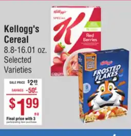 Smart & Final Kellogg's Cereal offer