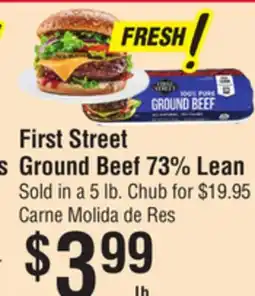 Smart & Final First Street Ground Beef 73% Lean offer