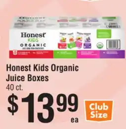 Smart & Final Honest Kids Organic Juice Boxes offer