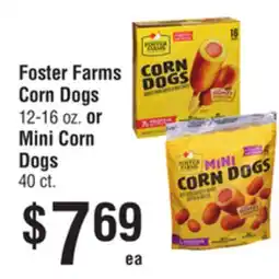 Smart & Final Foster Farms Corn Dogs or Mini Corn Dogs offer